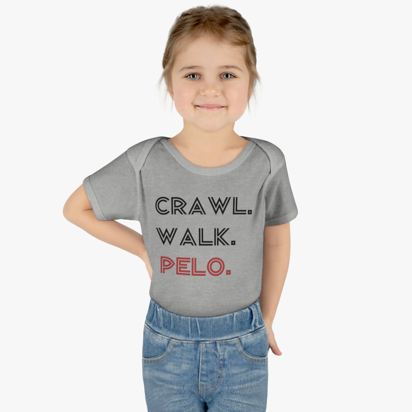 Crawl Walk Pelo Infant Baby Rib Bodysuit Onesie