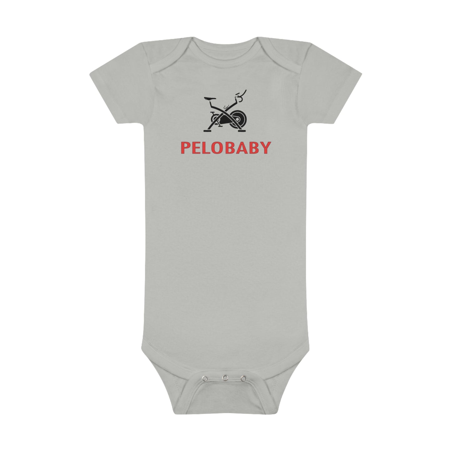 PeloBaby White Short Sleeve Baby Onesie Bodysuit