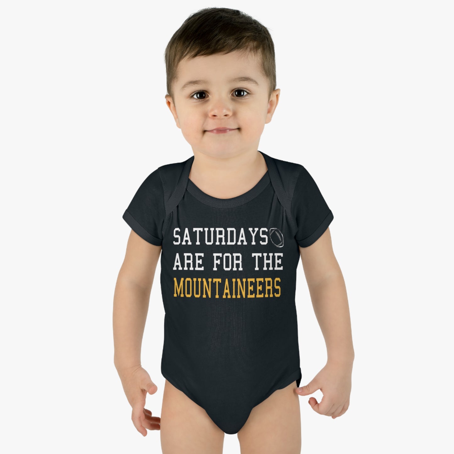 Saturdays are for the Mountaineers Infant Baby Rib Bodysuit, baby gift