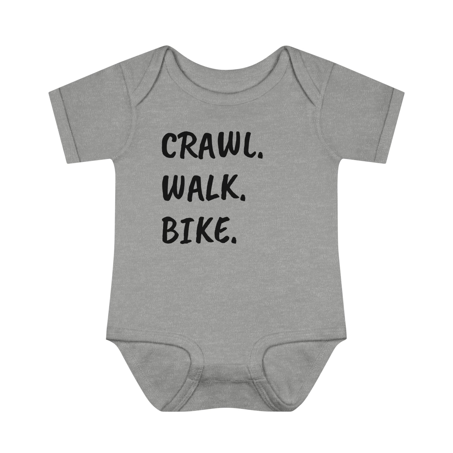 Crawl Walk Bike Infant Baby Rib Bodysuit Onesie, Cyclist