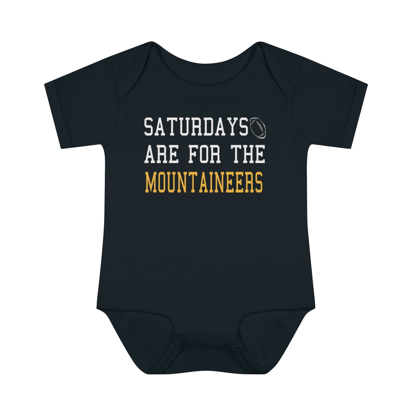 Saturdays are for the Mountaineers Infant Baby Rib Bodysuit, baby gift