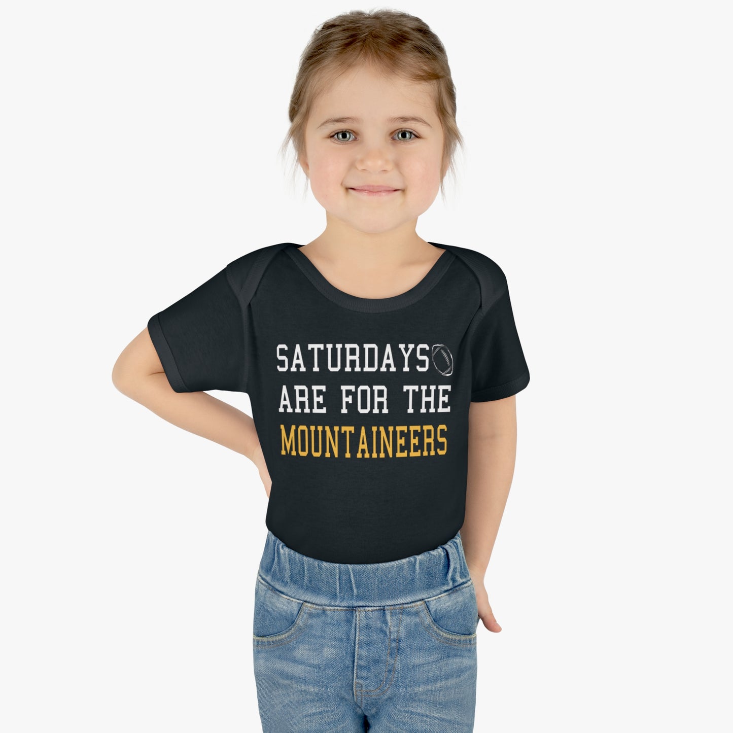 Saturdays are for the Mountaineers Infant Baby Rib Bodysuit, baby gift